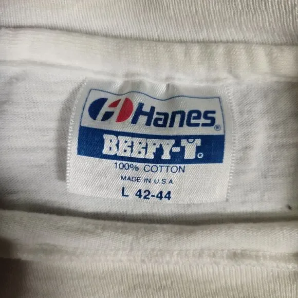 Vintage 1990 Randy Roberts Midget Racing T-Shirt Men’s Large Hanes 80s NASCAR - Picture 6 of 10